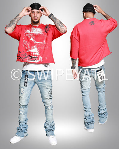 Red Dead Space Cropped Tee