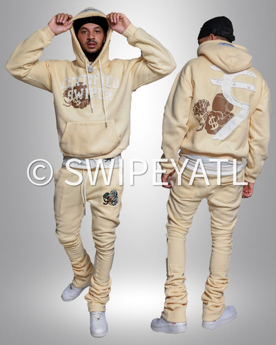 Cream Certified Swiper Jogger Set