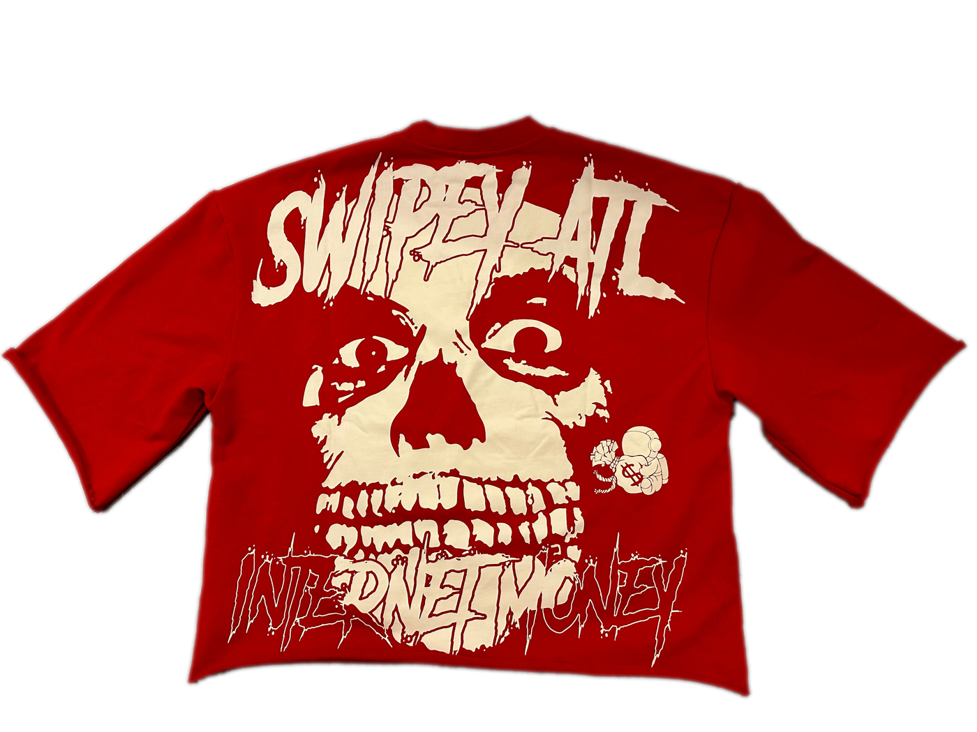 Red Internet Money Cropped Tee