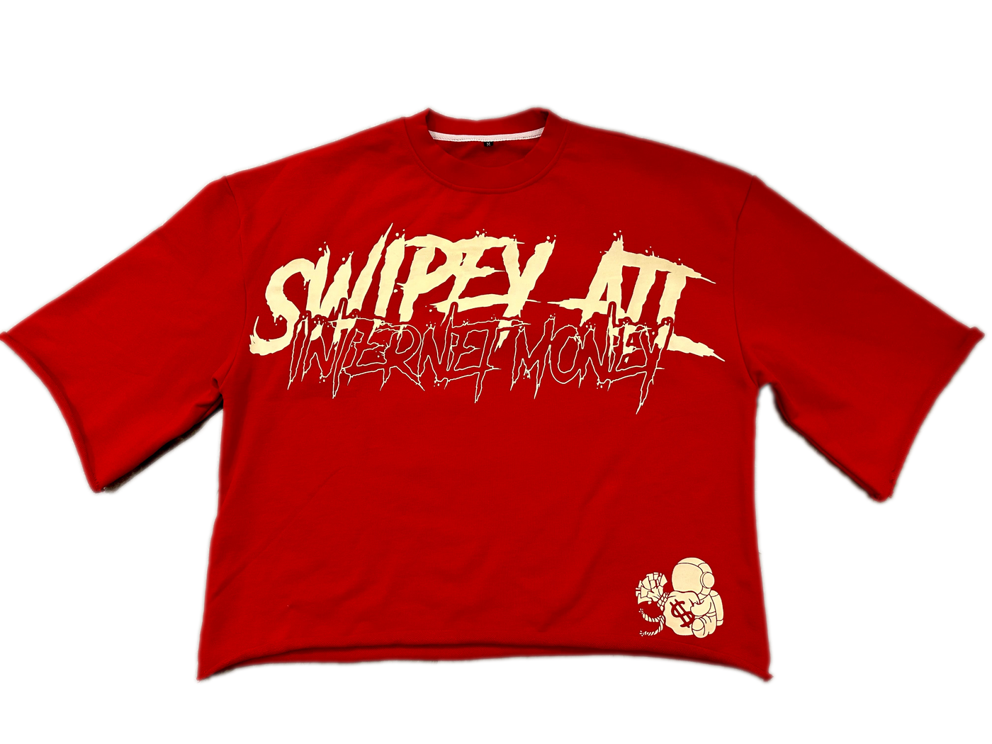 Red Internet Money Cropped Tee