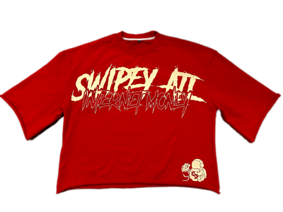 Red Internet Money Cropped Tee