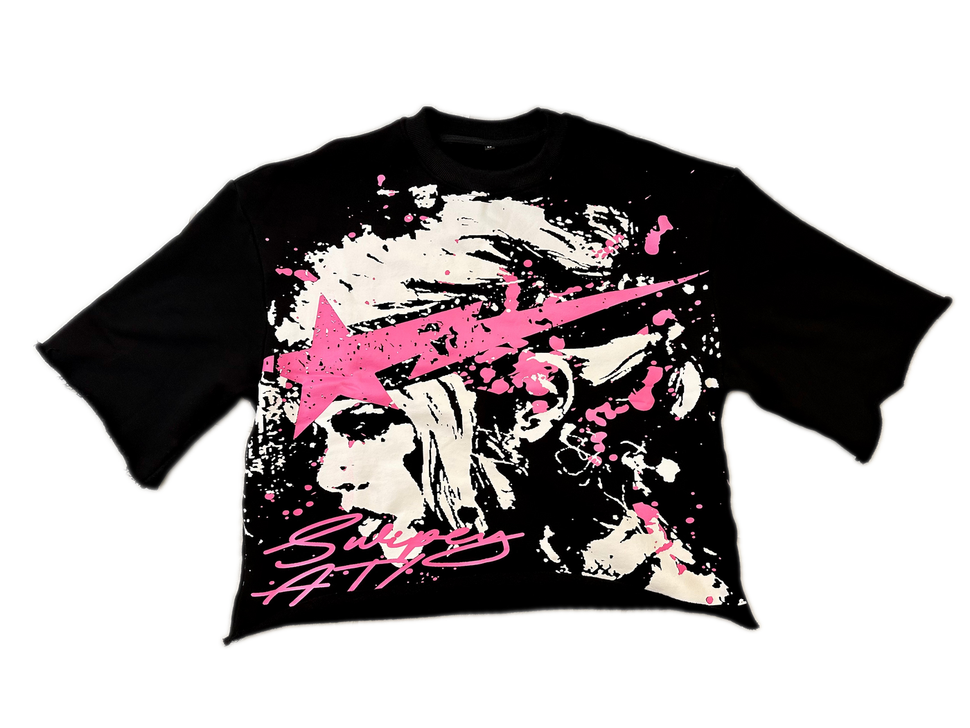 Pink PBLS Cropped Tee