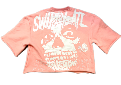 Pink Internet Money Cropped Tee