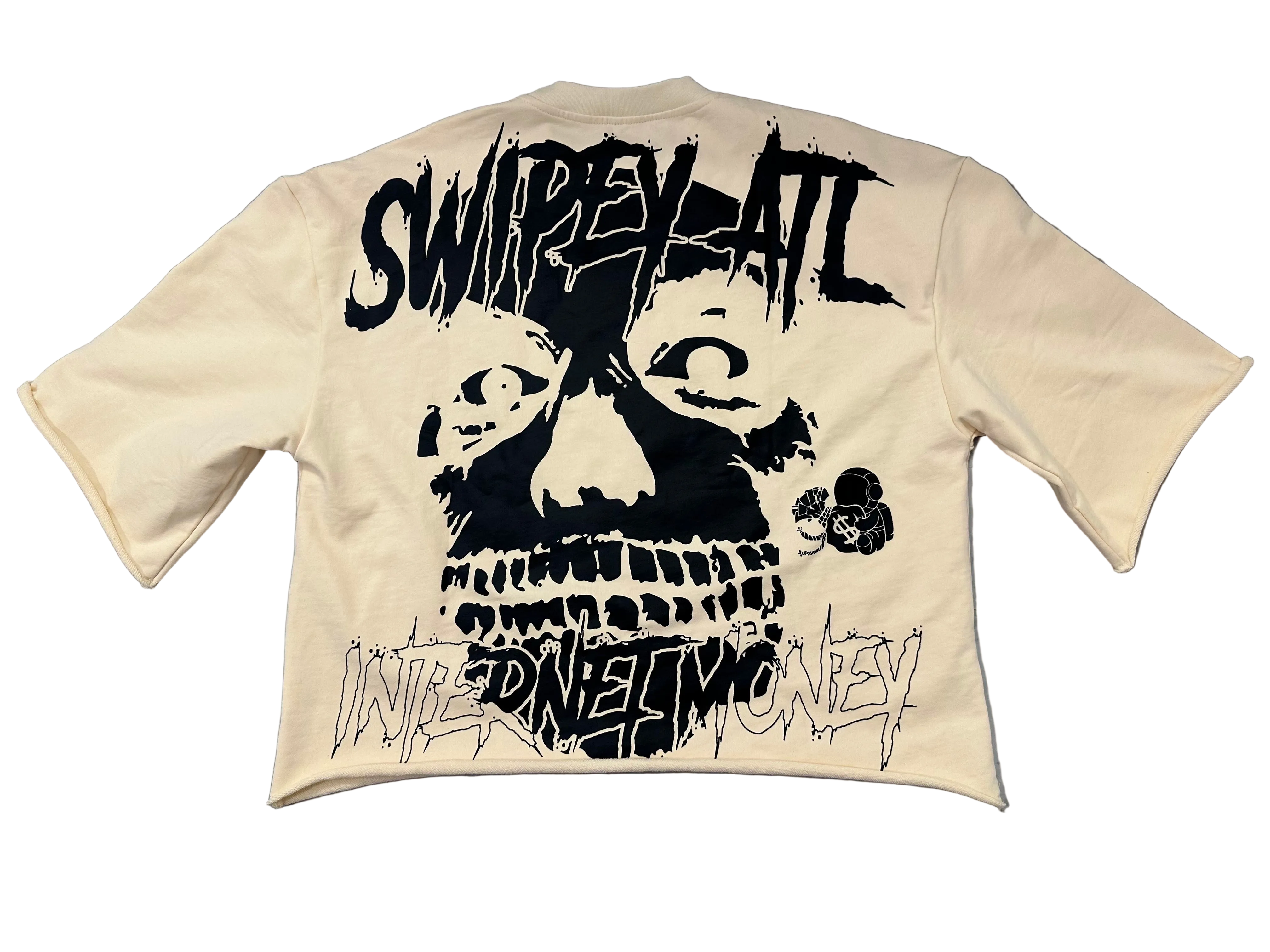 Cream Internet Money Cropped Tee – Swipey ATL