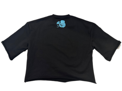 Blue Motion Cropped Tee