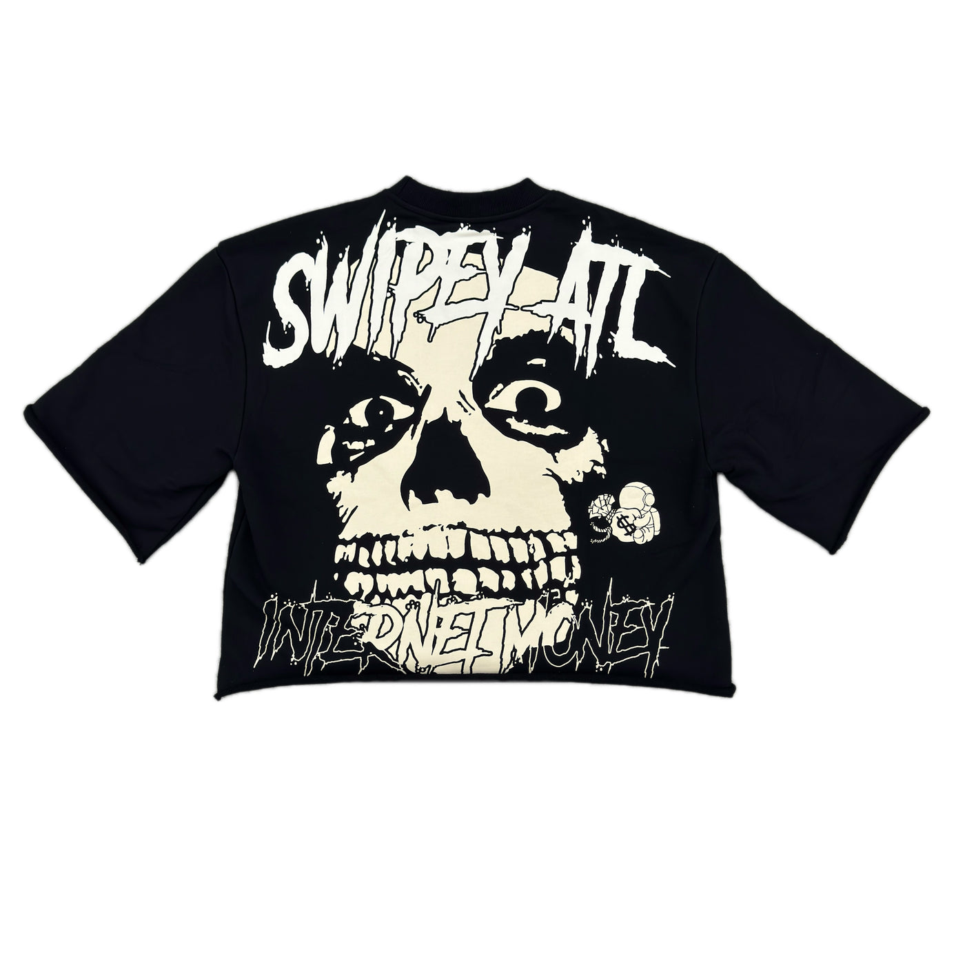 Black Internet Money Cropped Tee