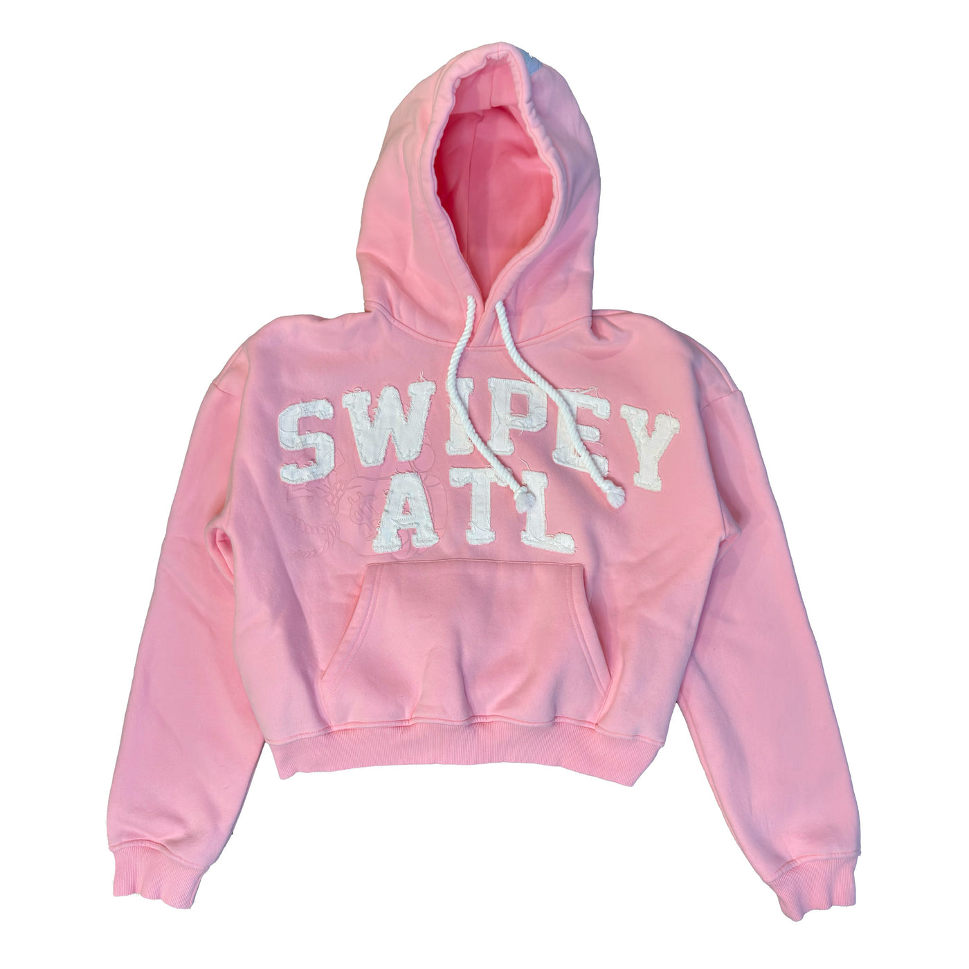 Pink Distressed Hoodie