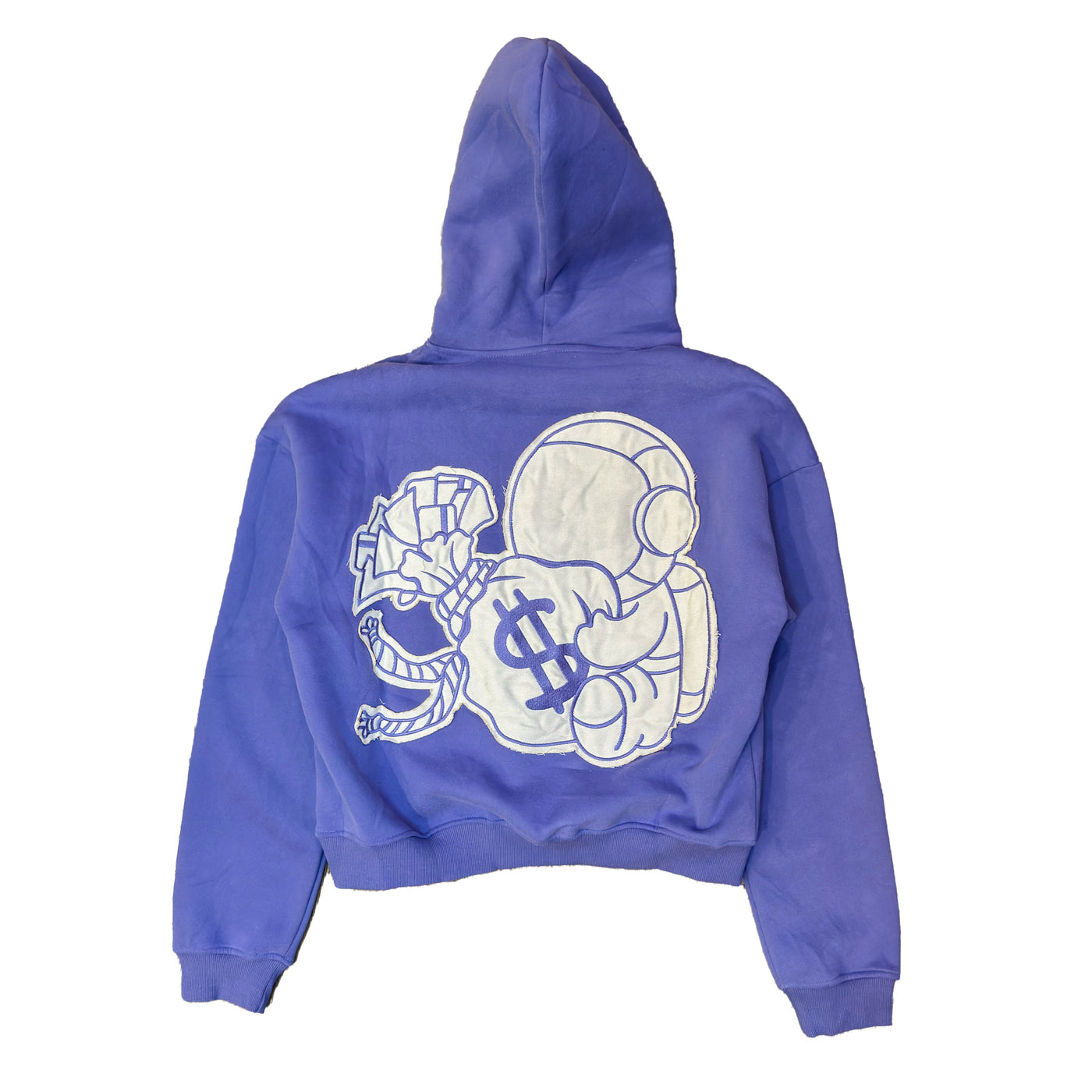Purple Distressed Hoodie