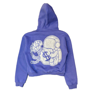 Purple Distressed Hoodie