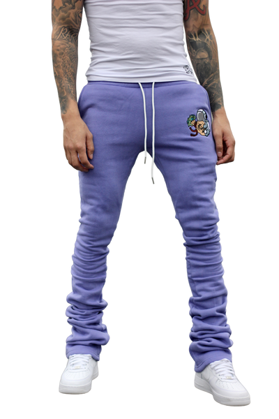 Super Stacked Purple Joggers