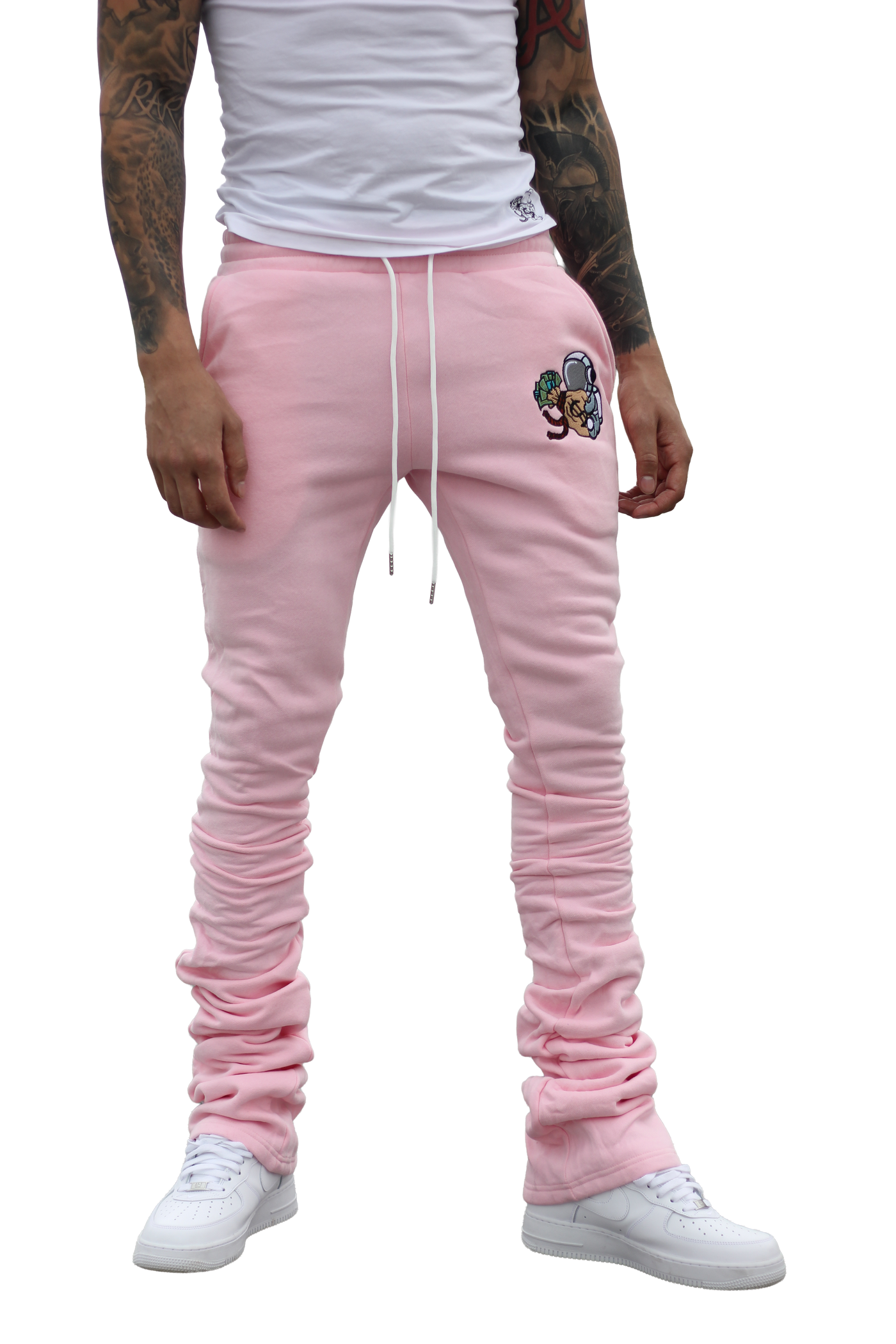 Super Stacked Pink Joggers
