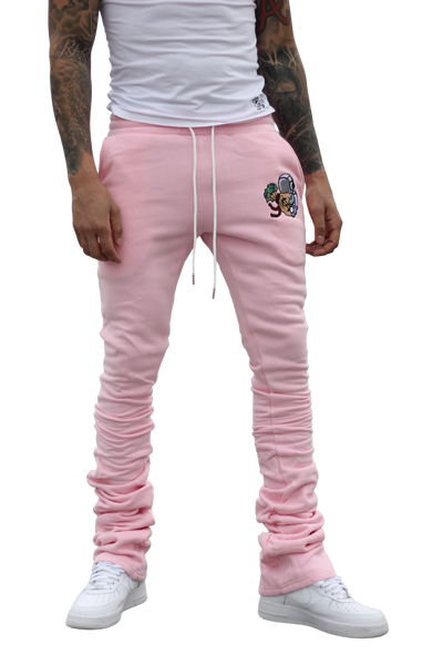 Super Stacked Pink Joggers