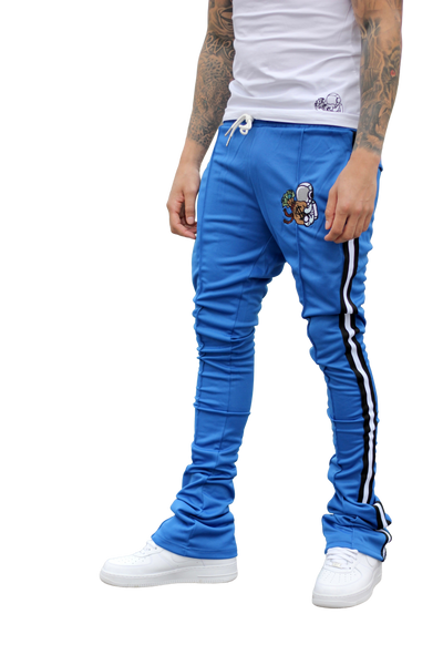 Royal Blue Stacked Track Pants