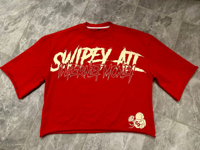 Red Internet Money Cropped Tee