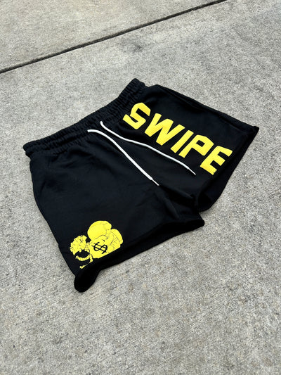 Black Swipe Shorts