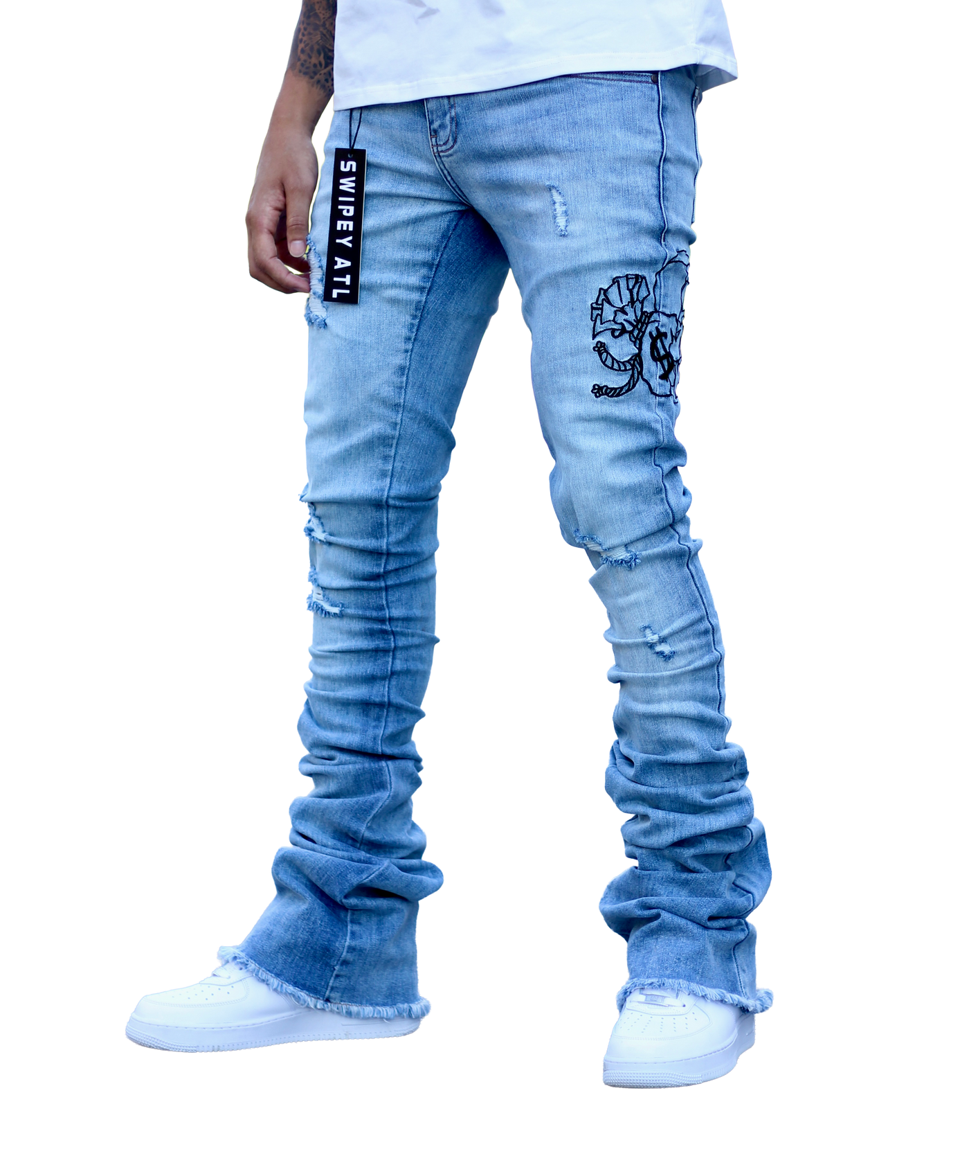 Blue Swipey Denim
