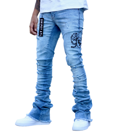 Blue Swipey Denim