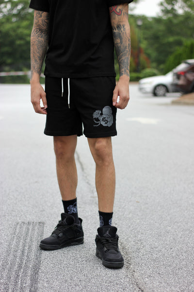 Black Swipey Shorts