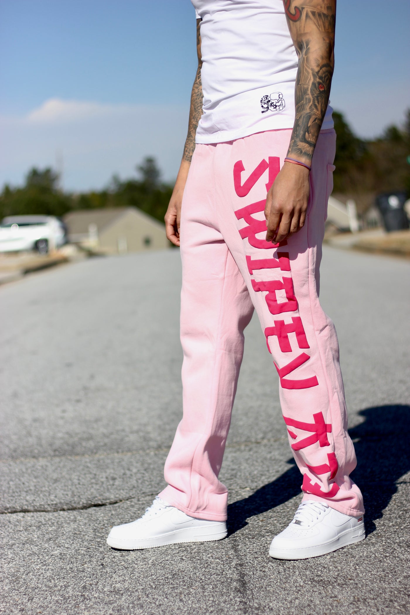 Pink/Pink Straight Leg Joggers