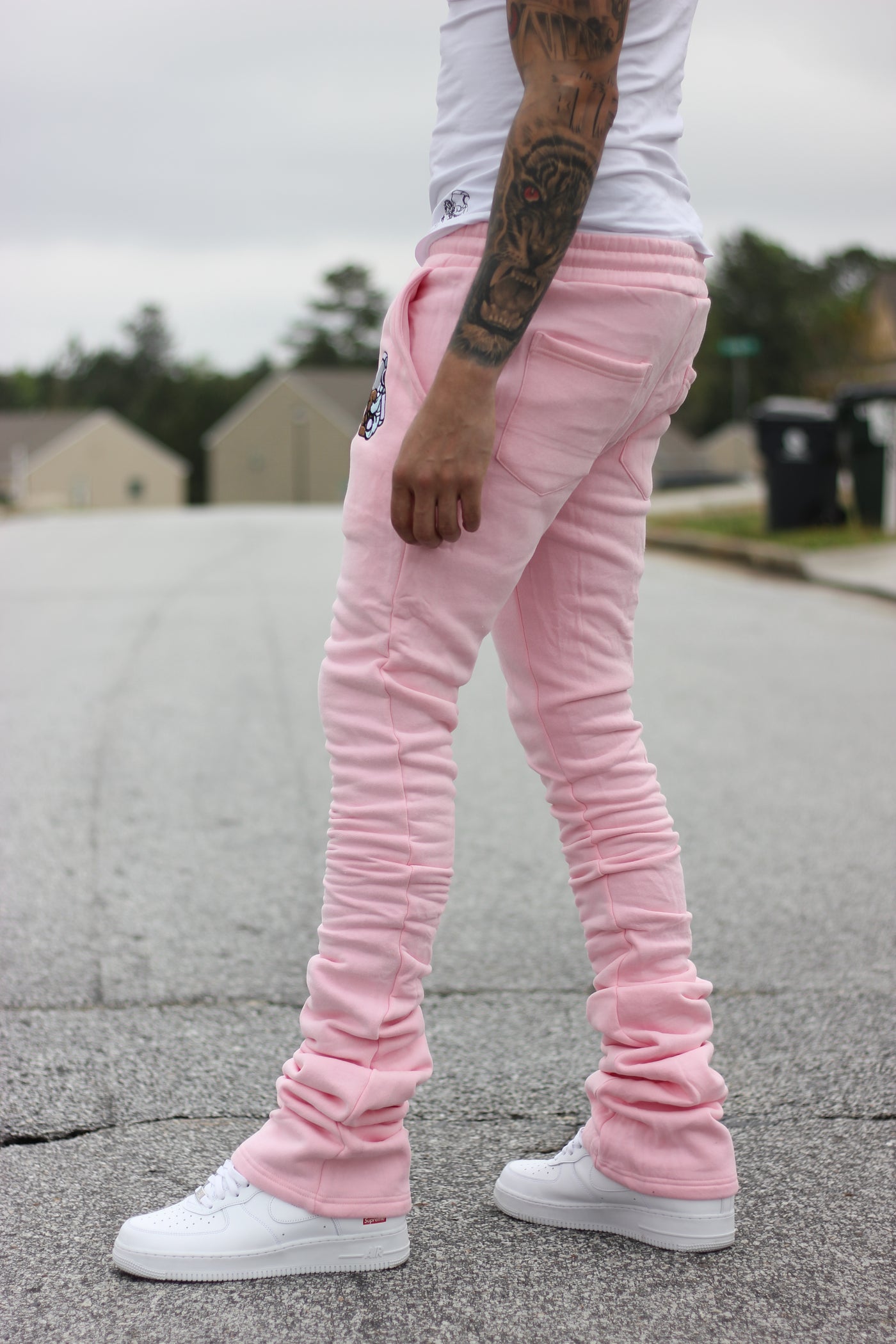 Super Stacked Pink Joggers