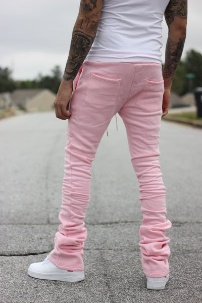 Super Stacked Pink Joggers