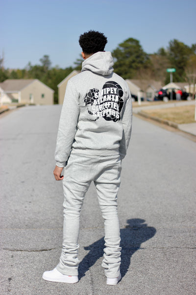 Grey Certified Steppers Stacked Jogger Set